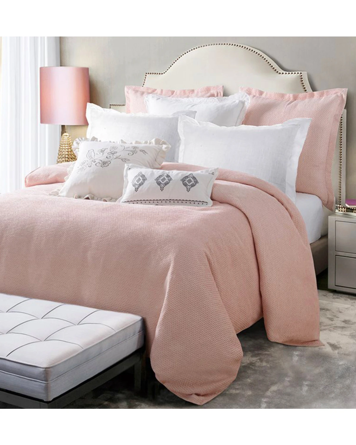 HiEnd Accents Pink Jolie Duvet - Super Queen 1 HiEnd Accents Pink Jolie Duvet - Super Queen