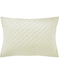 HiEnd Accents King Cream Diamond Quilted Shams