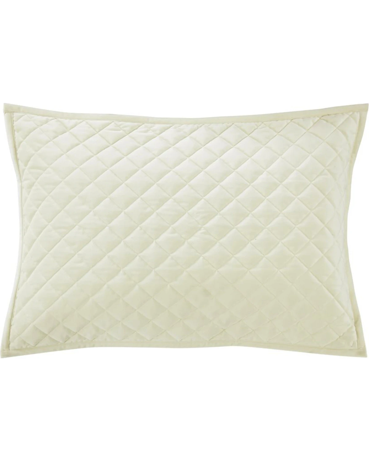 HiEnd Accents King Cream Diamond Quilted Shams 1 HiEnd Accents King Cream Diamond Quilted Shams
