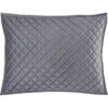 HiEnd Accents King Gray Diamond Quilted Shams
