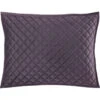 HiEnd Accents Standard Amethyst Diamond Quilted Shams