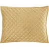 HiEnd Accents Standard Gold Diamond Quilted Shams