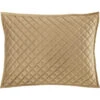 HiEnd Accents Standard Oatmeal Diamond Quilted Shams