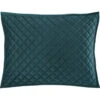 HiEnd Accents Standard Teal Diamond Quilted Shams