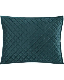 HiEnd Accents Standard Teal Diamond Quilted Shams
