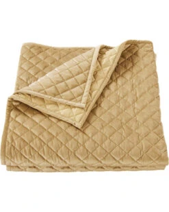 HiEnd Accents Gold Velvet Twin Quilt