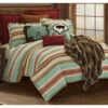 HiEnd Accents Turquoise Serape 2-Piece Comfort Set - Twin
