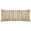 HiEnd Accents Long Rectangles And Arrows Burlap Pillow