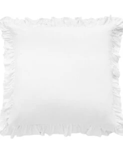HiEnd Accents Washed Linen Ruffle Euro Sham