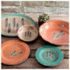 HiEnd Accents Feather 14pc Melamine Dinnerware Set