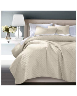 HiEnd Accents 3pc Anna Coverlet Set - Full/Queen