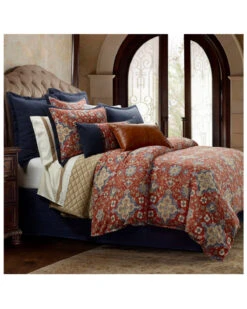 HiEnd Accents Melinda Washed Linen 3-Piece Super King Comforter Set
