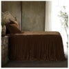 HiEnd Accents Copper Stella Faux Silk & Velvet King 3-Piece Bedspread Set