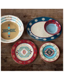 HiEnd Accents 14-Piece Spirit Valley Melamine Dinnerware Set