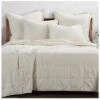 HiEnd Accents Natural Stonewashed Cotton Canvas Full/Queen Coverlet Set