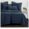 HiEnd Accents Denim Stonewashed Cotton Canvas King Coverlet Set