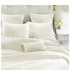 HiEnd Accents Vintage White Stonewashed Cotton & Velvet 3-Piece Full/Queen Quilt Set