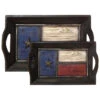HiEnd Accents Texas Flag Tray Set