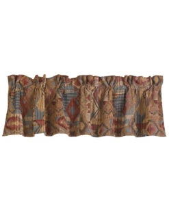 HiEnd Accents Ruidoso Southwest Patchwork Valance