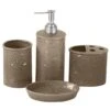 4-Piece Savannah Bathroom Set - Taupe