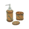 Turquoise Inlay 3-Piece Bathroom Set