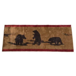 Three Brown Bears Kitchen/Bath Rug