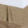 Faux Suede Bedskirt - Tan