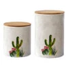 Desert Cactus 2-Piece Canister Set