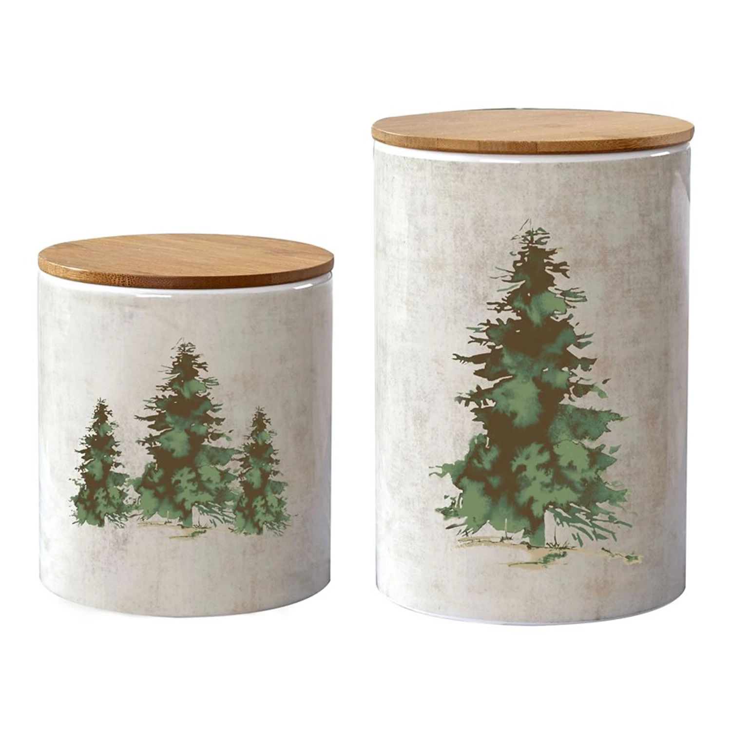 Scenery Tree 2-Piece Canister Set 1 Scenery Tree 2-Piece Canister Set