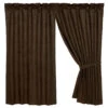 Faux Tooled Leather Single Curtain Panel