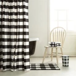 Camille 3-Piece Bath Towel Set - Black Buffalo Check -HiEnd Accents Camille Bath Lifestyle lg