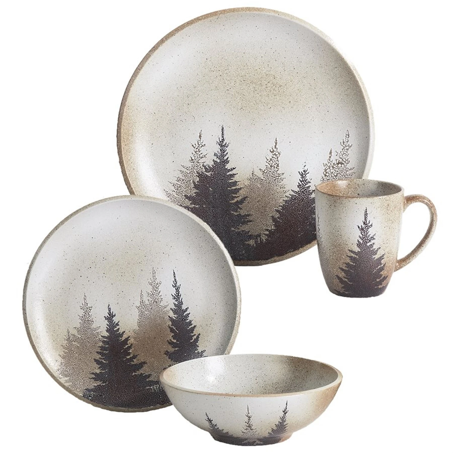 Clearwater Pines 16-Piece Dinnerware Set 1 Clearwater Pines 16-Piece Dinnerware Set