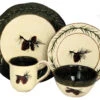16-Piece Pine Cone Dinnerware Set