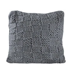 Hand Knit Chess Euro Sham - 4 Colors -HiEnd Accents ES1735 OS SL lg