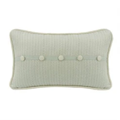 Decorative Trim Accent Pillow W/ Buttons