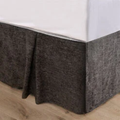 Black Chenille Bed Skirt