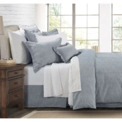 Chambray Denim Comforter Set -HiEnd Accents FB1751 2 lg