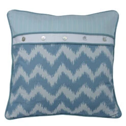 Catalina Chevron Euro Sham - Aqua