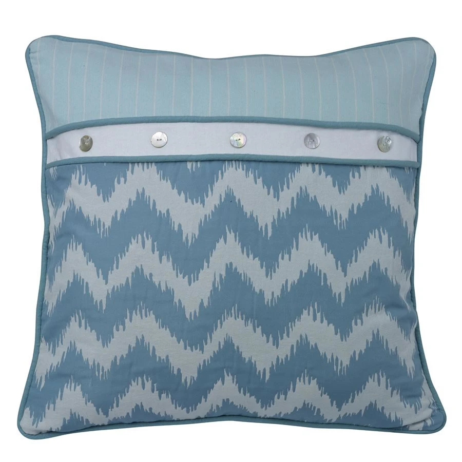 Catalina Chevron Euro Sham - Aqua 1 Catalina Chevron Euro Sham - Aqua
