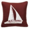 Monterrey Sailboat Neckroll - Red
