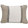 Augusta Oblong Matelassé Pillow W/Greek Key Trim