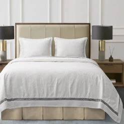 Liza White Matelassé Coverlet Set 12 Liza White Matelassé Coverlet Set -HiEnd Accents FB4162 2 lg