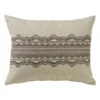 Scallop Lace Design Pillow - Tan