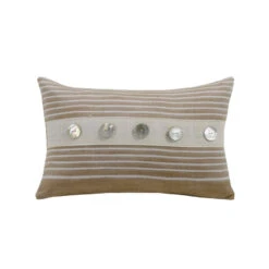 Newport Small Striped Pillow - Tan