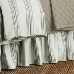 Prescott Vintage Ruffled Bedskirt - Taupe