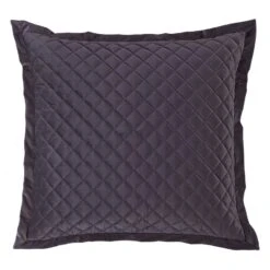 Velvet Diamond Quilted Euro Sham - 6 Colors -HiEnd Accents FB6300ES AM lg