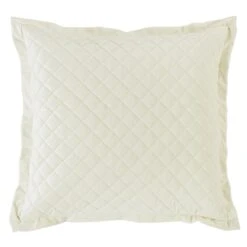 Velvet Diamond Quilted Euro Sham - 6 Colors -HiEnd Accents FB6300ES CR lg