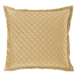 Velvet Diamond Quilted Euro Sham - 6 Colors -HiEnd Accents FB6300ES GD lg