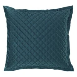 Velvet Diamond Quilted Euro Sham - 6 Colors