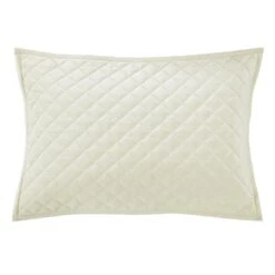 Velvet Diamond Quilted Pillow Shams - 6 Colors -HiEnd Accents FB6300PS CR lg